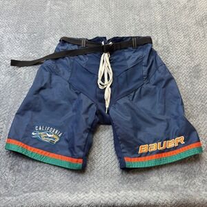 Bauer Hockey Pants Sr. Small Blue California Wave Padded Ice Hockey Shell